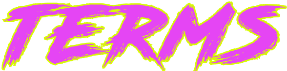 pink text with yellow outline - terms